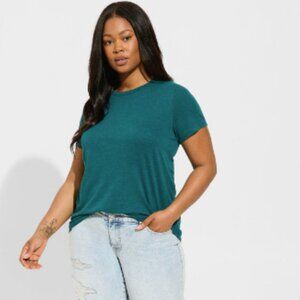 Torrid Linen Blend Crew Neck Plus Size 6X NWT